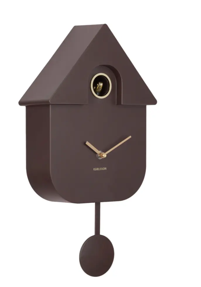 Horloge murale Coucou Moderne Oro Brun terre
