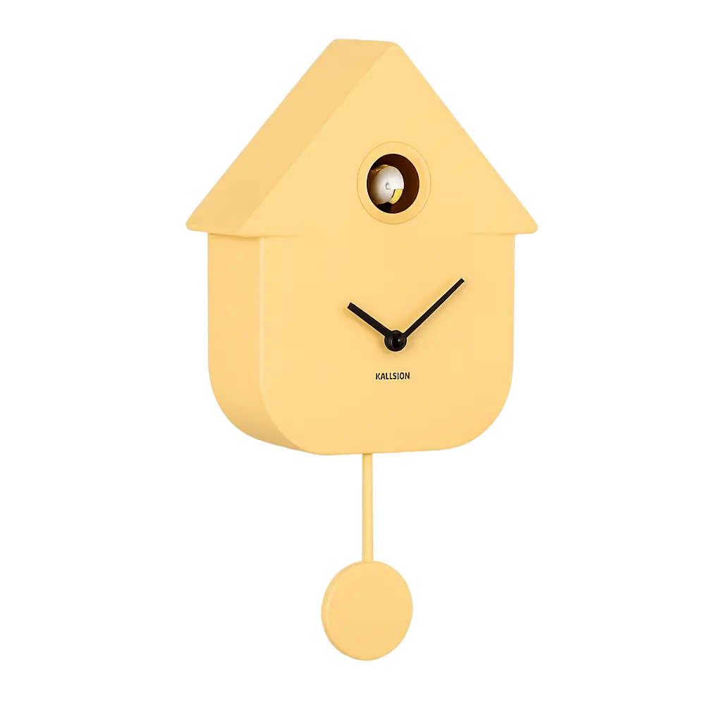 Horloge murale Coucou Moderne ABS light jaune