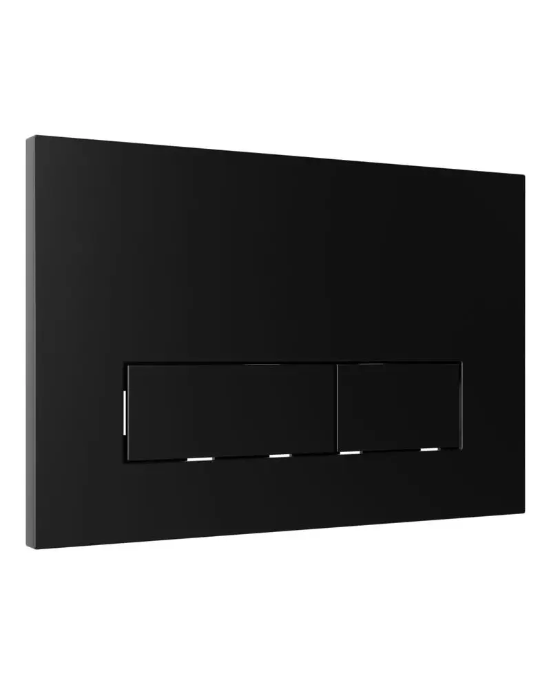 PLAQUE DE COMMANDE WC NOIR MAT