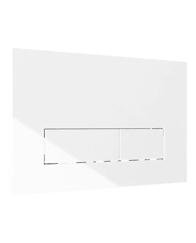 PLAQUE DE COMMANDE WC BLANC