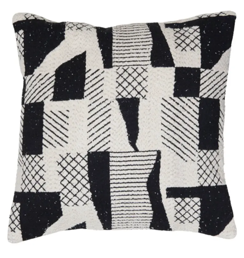 Cushion 45X45 Cm Cesena Black+Beige