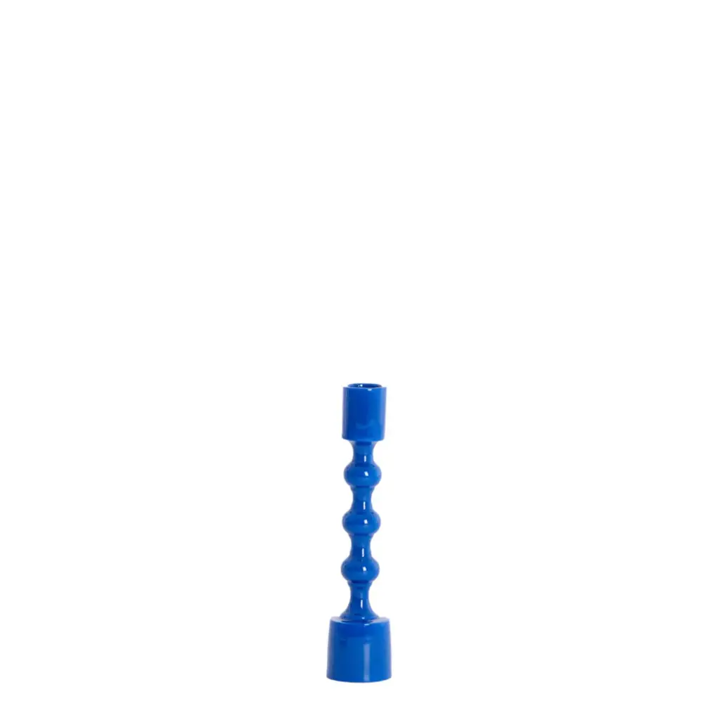Candle Stick Ø4,5X20 Cm Babimo Shiny Blue