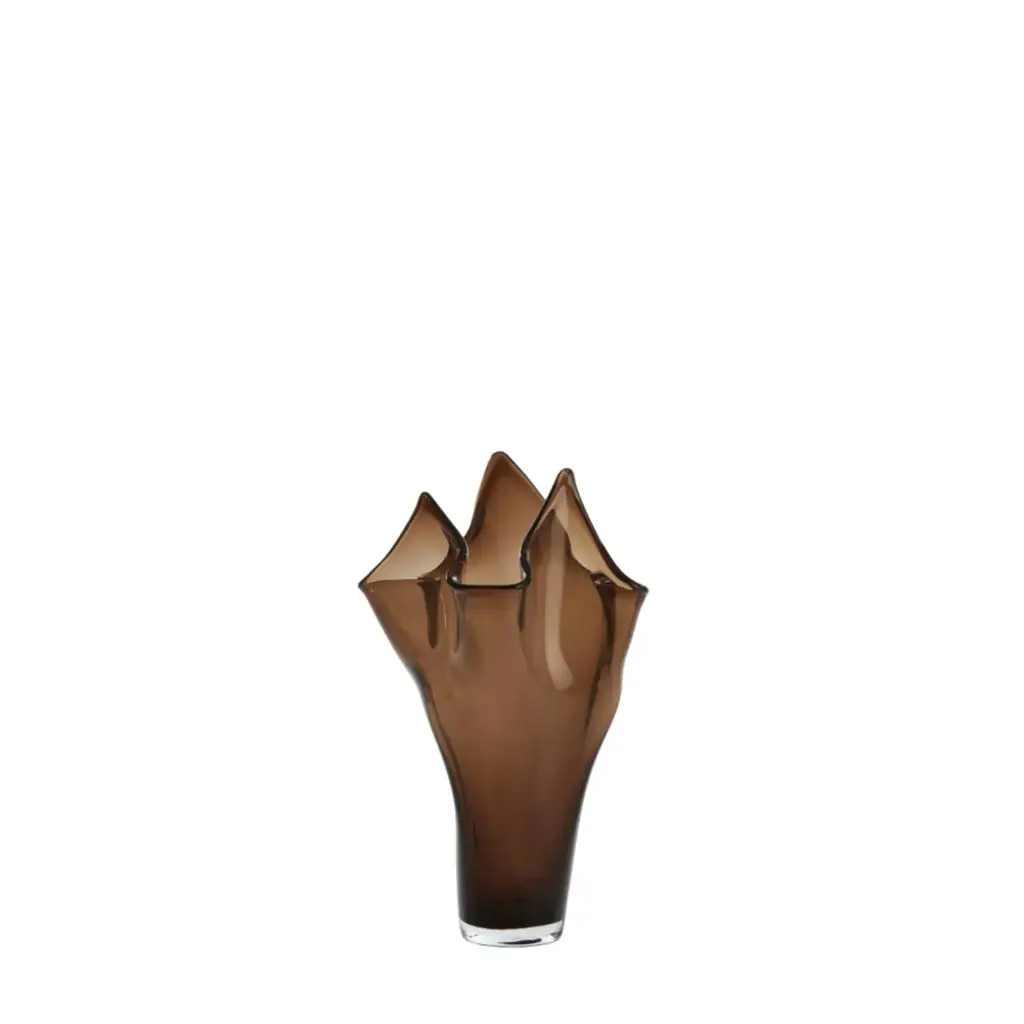 Vase Ø22X40 Cm Aiora Glass Dark Brown