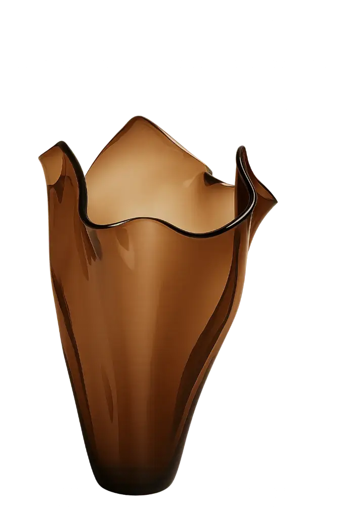 Vase Ø42X53 Cm Aiora Glass Dark Brown