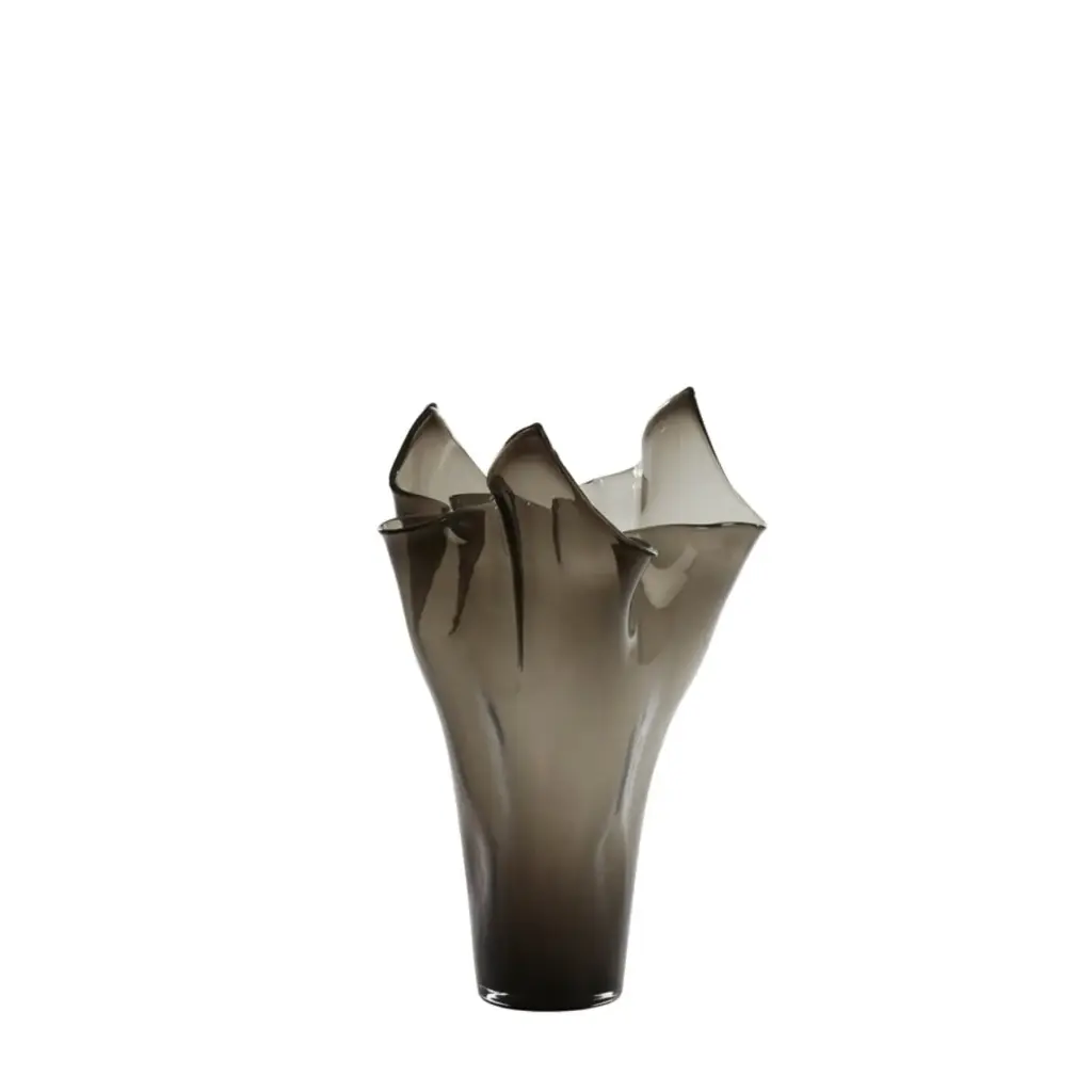 Vase Ø31X46 Cm Aiora Glass Dark Grey