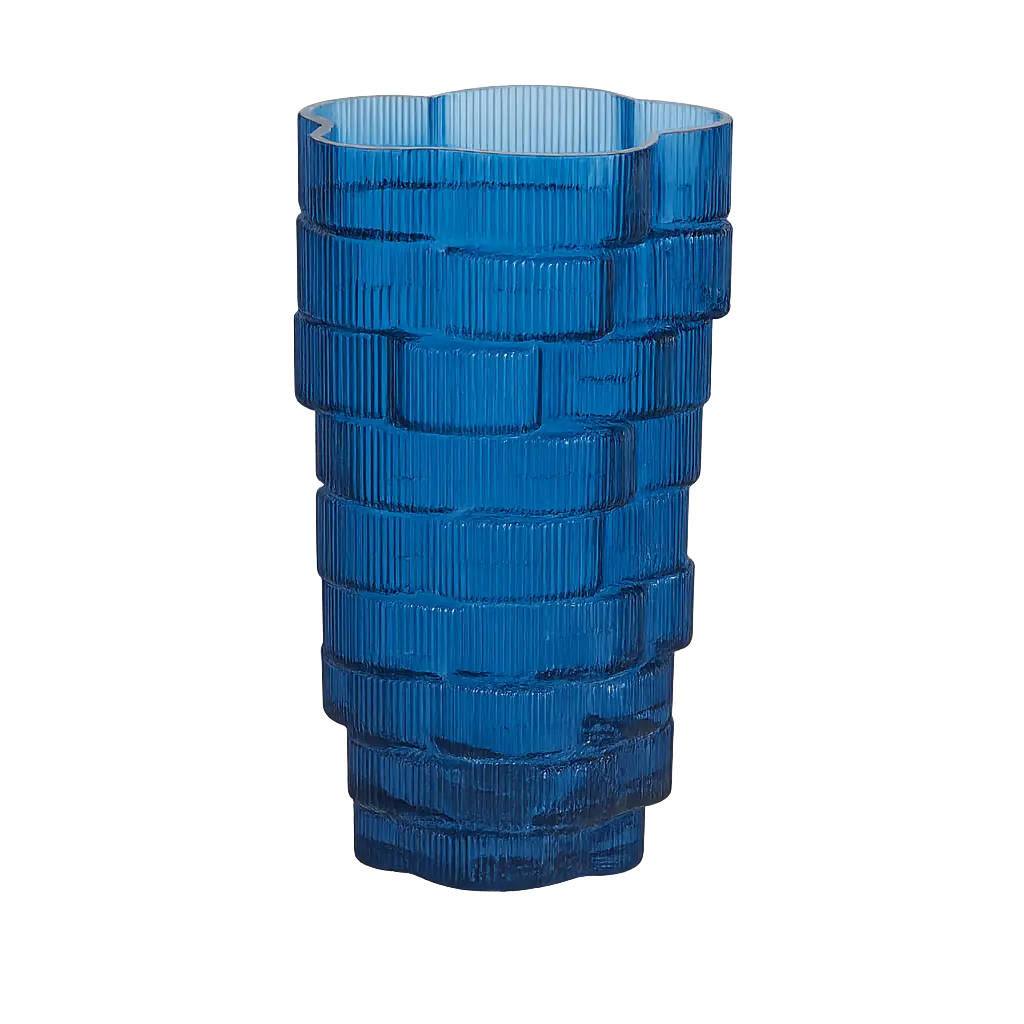 Vase Ø17X22 Cm Douro Glass Blue
