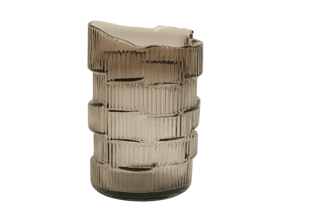 Vase Ø17X22 Cm Douro Smoked Glass