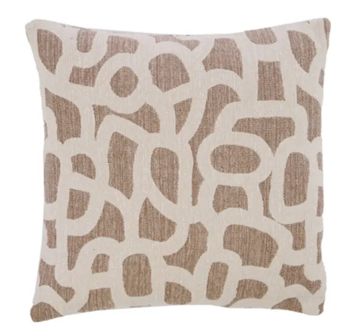 Coussin 45X45 Cm Alpena Taupe+Beige