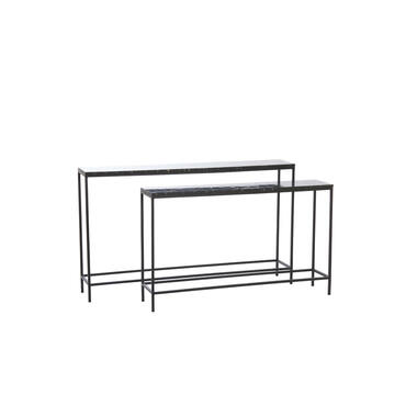 Console S/2 120X25X72+140X25X82
Cm Morena Black+Agate Black
