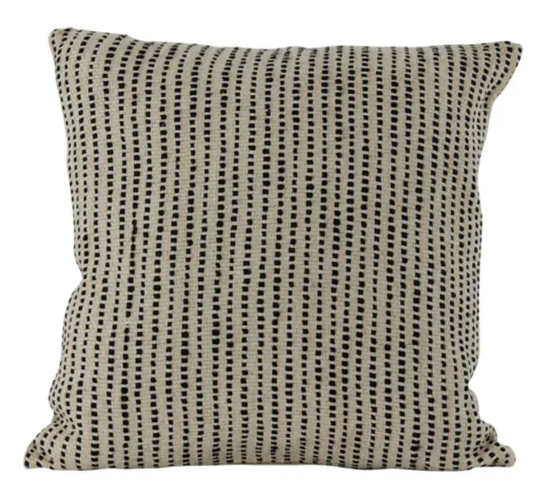 Coussin 45X45 Cm Baraki Sand-Black