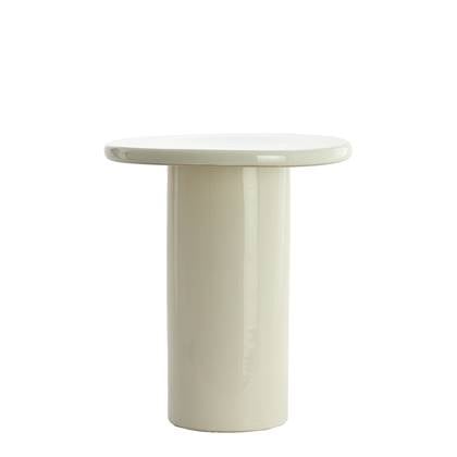 Side Table Ø40,5X45,5 Cm Tudo Ceramics White