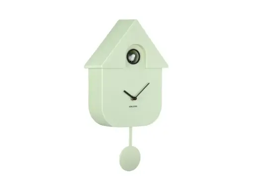 [PR-KA5768LG] Horloge murale Modern Cuckoo ABS vert tendre
