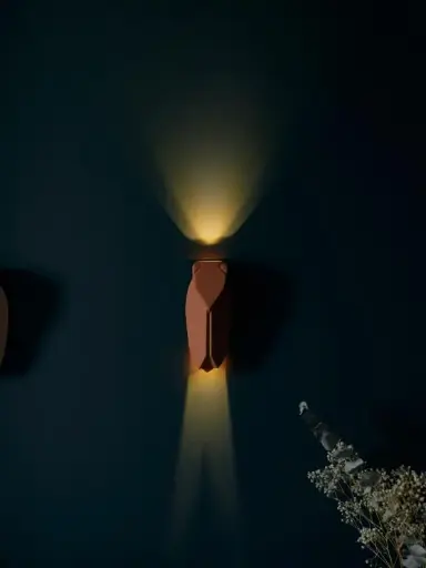 [MO-MUETTELUMINEUSETERRACOTTATU] MUETTE LUMINEUSE APPLIQUE MURALE TERRACOTTA