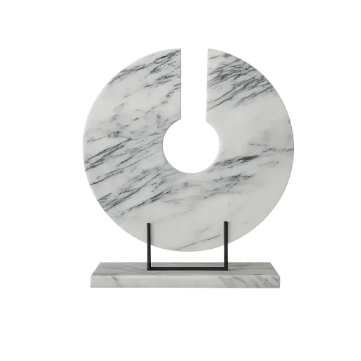 [VP- 34F24481] [INTERIORISMO] SCULPTURE EN METAL ET MARBRE ARNELA