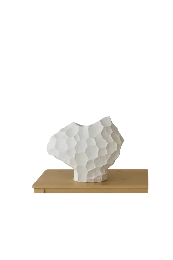 [INTERIORISMO] CERAMIC VASE. LUNAR XL WHITE 