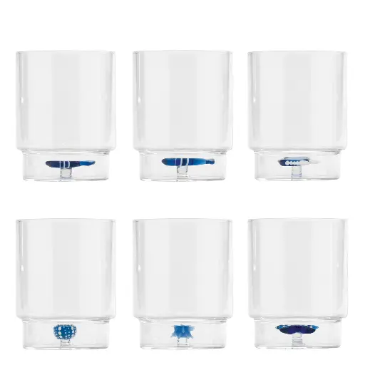 [ZA-TE00199] [ZAFFERANO] Assortiment verre Teca lot de 6