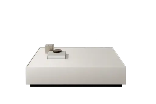 [ME-BLKTB120LL] BLAKE - TB120 - TABLE BASSE CM.120X120H30- PANNEAUX LATERALS EN LAQUE BRILLANTE