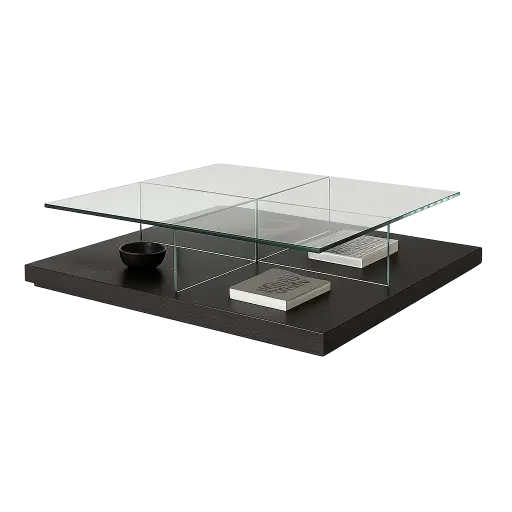 [ME-CLNYTB150CRYRV] [MERIDIANI] TABLE BASSE CLUNY EDITION ROUVRE BLACK