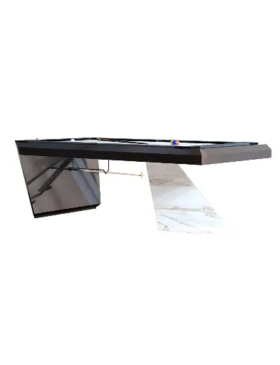 [AT-SE] Table de billard : 4 queues 1 jeu de billes + triangle + porte-queue + craie