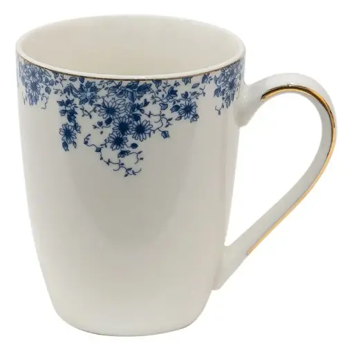 [CL-BFLMU] Tasse Blanc, Bleu 12x9x11 cm / 330 ml