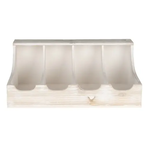 [CL-6H1991] Plateau à couverts Blanc 41x28x17 cm