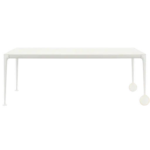 [MAG-TV3030-B] [MAGIS] TABLE BIG WILL A RALLONGES 100x200 VERRE BLANC 200-300