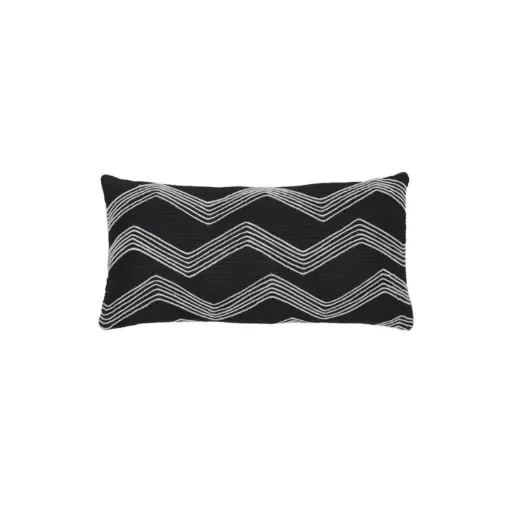 [LL-6871712] Coussin 60x30 cm MACKEY noir+beige