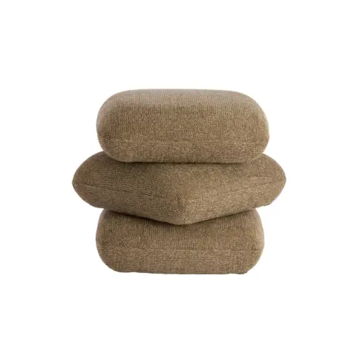 [LL-6893261] Pouf 44,5x44,5x44,5 cm LAURIE taupe