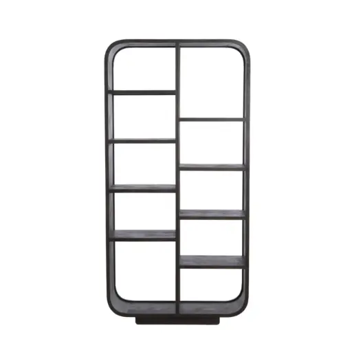 [LL-5523884] Armoire ouverte 100x35x200 cm DANE bois noir mat
