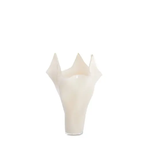 [LL-5725843] Vase Ø22x40 cm AIORA verre crème lactée