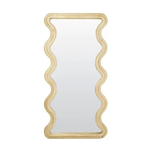 [LL-7319582] Miroir 81x6x160 cm Bois ALIVA mat naturel