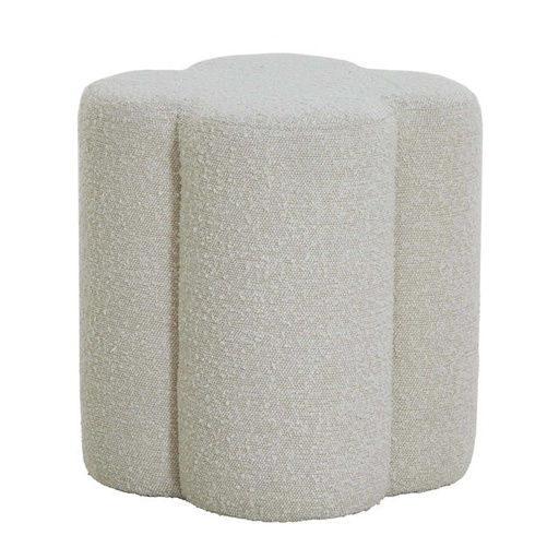 [LL-6869543] Pouf 38x38x45 cm NALANI bouclé crème