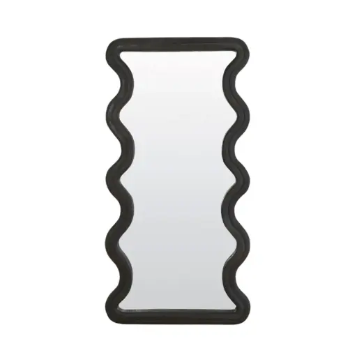 [LL-7319584] Miroir 81x6x160 cm ALIVA bois noir noir