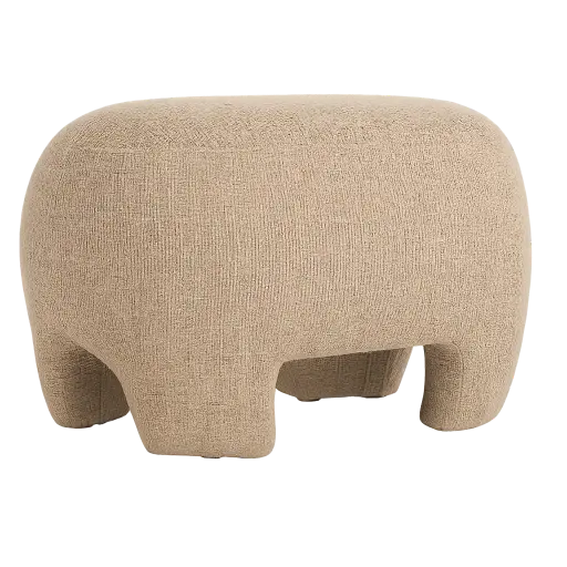 [LL-6885061] Pouf 53x41x38 cm ZENICA marron clair