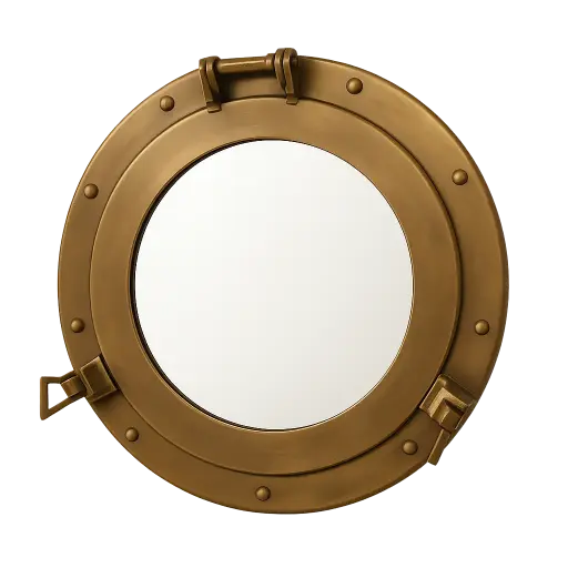[LL-7313543] Miroir Ø96 cm ESPEJO verre clair+crème