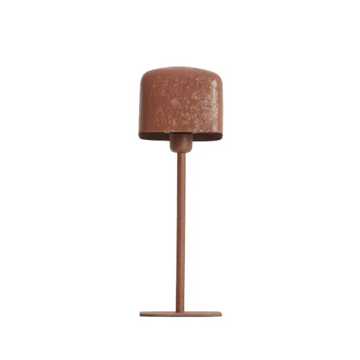 [LL-1897290] Lampe de table 15x15x46 cm ELENIE orange foncé mat