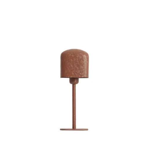 [LL-1897090] Lampe de table 13x13x36 cm ELENIE mat orange foncé