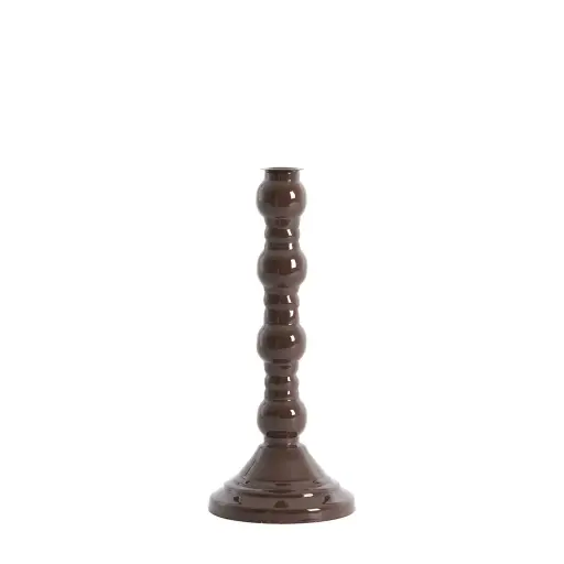 [LL-6083983] Bougeoir Ø10x25 cm AVELINE marron foncé
