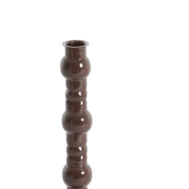 [LL-6084083] Bougeoir Ø10x31 cm AVELINE marron foncé