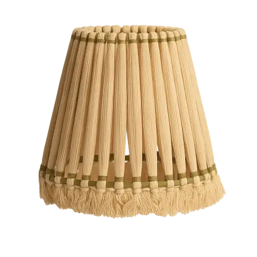 [LL-2041574] Tambour d’abat-jour Ø41x42 cm LOA crème+vert