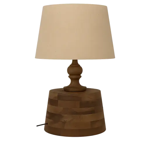 [LL-8212383] Lampadaire 29x29x135 cm RONIN bois marron foncé