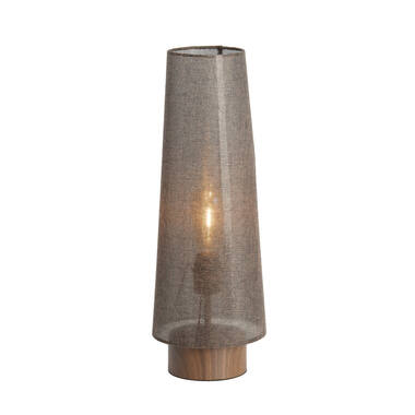 [LL-1891483] Lampe de table Ø19x52,5 cm HOWIE impression bois d marron+marron foncé