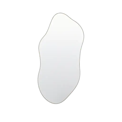 [LL-7319843] Miroir 61x1,5x84 cm AZULA verre clair+crème