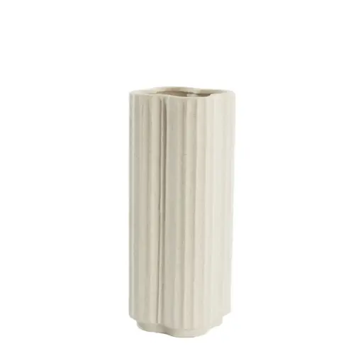 [LL-5862343] Vase Ø20x45,5 cm CASTOR céramique écru