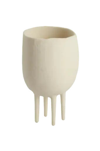 [LL-5820943] Vase déco Ø13,5x22,5 cm MUXIA crème