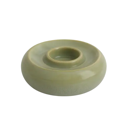 [LL-7784440] Photophore Ø20,5x7,5 cm OTHONI céramique vert menthe