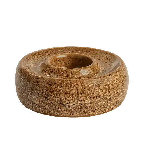 [LL-7784483] Photophore Ø20,5x7,5 cm OTHONI céramique marron