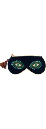 [HO-6531-3] ÉTUI À LUNETTES "CHARMING EYES" VERT