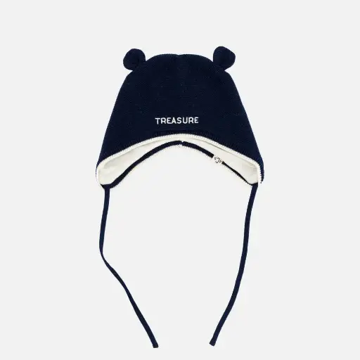 [CH-BABY-BO-TREASURE-BLUE-S1] Bonnet Bébé Treasure Bleu 3-9 mois