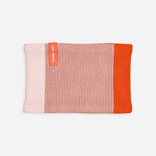 [CH-SNOOD-TRI-COSMICGIRL-ROSE-TU] Snood tricolore - Cosmic Girl - Rose - Taille unique